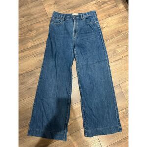 Everlane Women's Blue Flare & Wide Leg Jeans